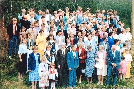 Slektstreff på Kobbelv vertshus i Sørfold 1985